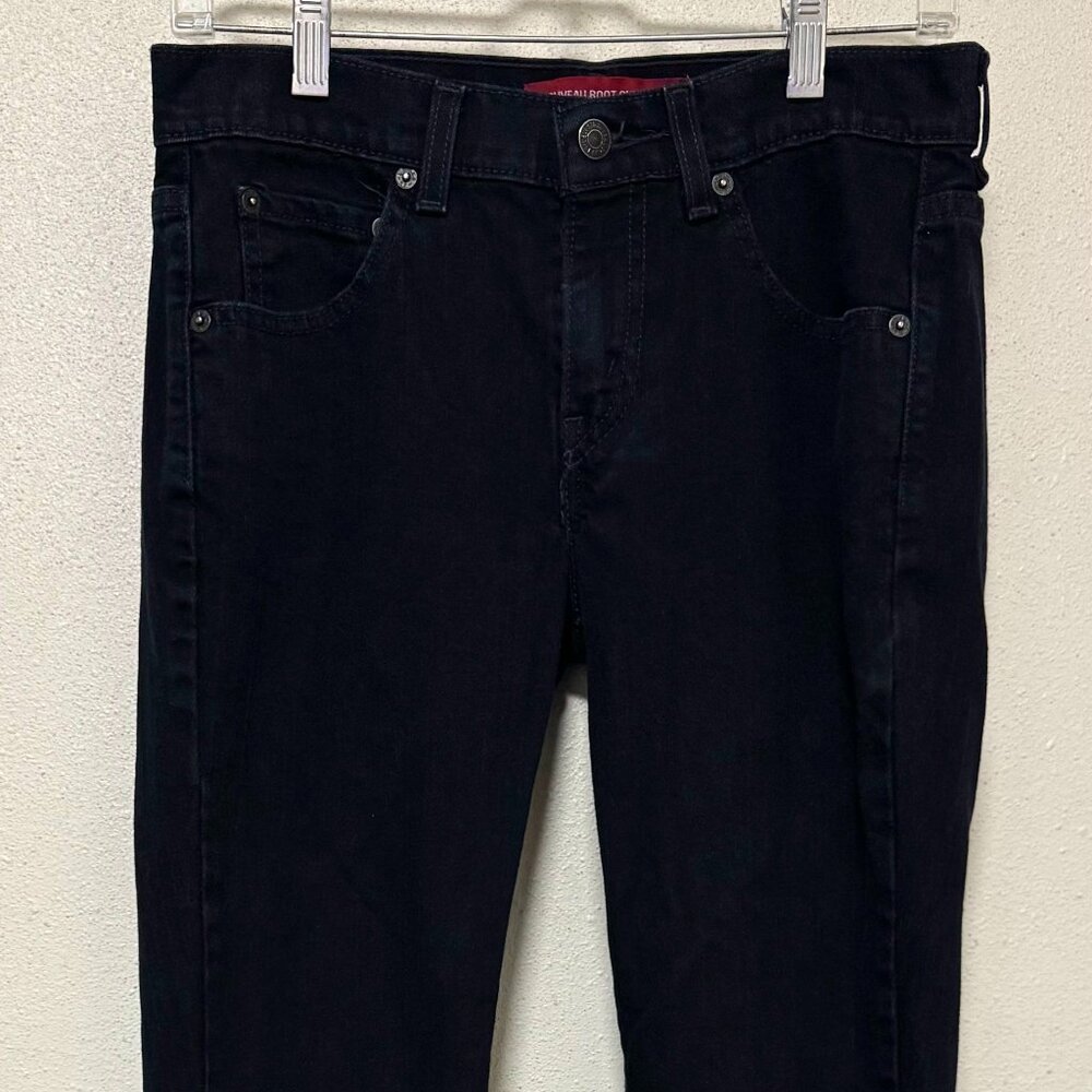Dark blue to black Levis Noveau Boot Cut Stretch